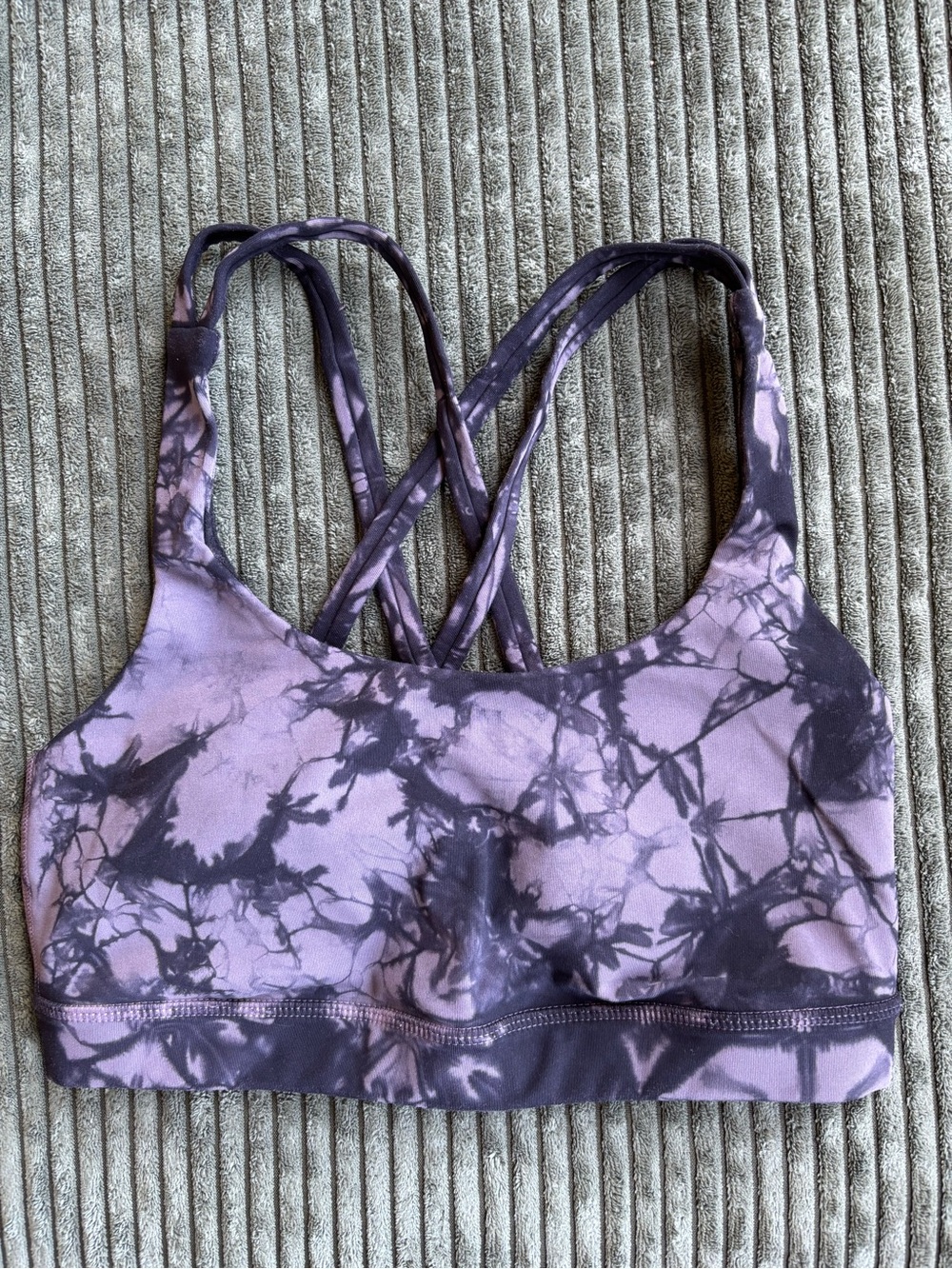 lululemon athletica Purple Tie-Dye Strappy Sports Bra